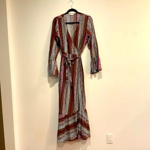 Wrap maxi dress